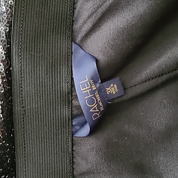 Rachel Roy Plus Size Black and Silver Sequin Pants 3XL - Picture 2 of 3